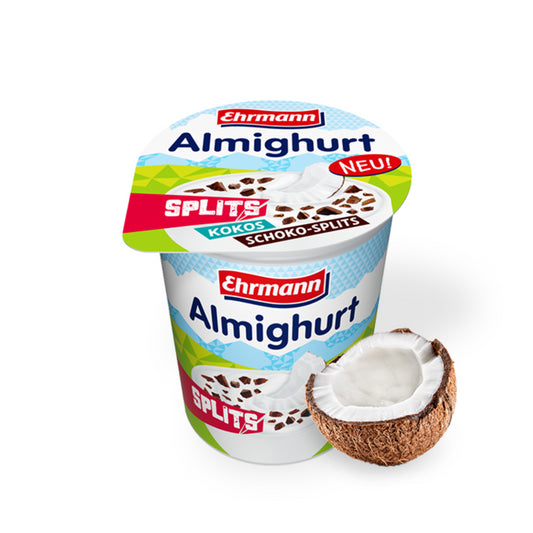 Almighurt Splits Kokos mit Schokosplits 150g