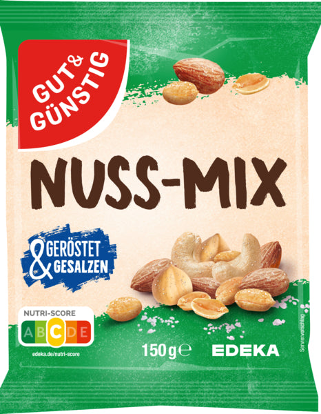 GUT&GÜNSTIG Nuss-Mix geröstet und gesalzen 150g