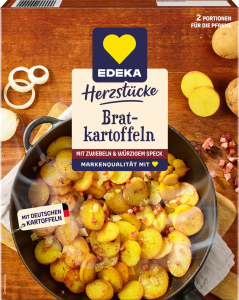 EDEKA Herzstücke Bratkartoffeln mit Zwiebeln und Speck 400g