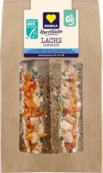 ASC EDEKA Herzstücke Sandwich Lachs 175g