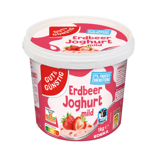 GUT&GÜNSTIG Fruchtjoghurt Erdbeere 1000g