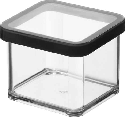 Rotho Dose Loft Premium quadratisch schwarz 0,5l