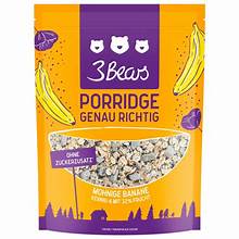 3Bears Mohnige Banane Porridge 400g foodpipe [Lebensmittel-Lieferservice Rostock]