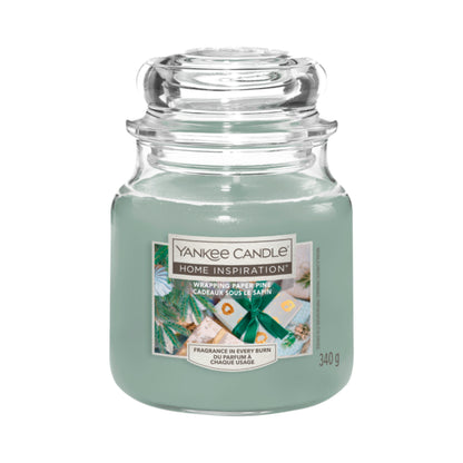 Home Inspiration by Yankee Candle Kerzenglas Wrapping Paper mittel 340g