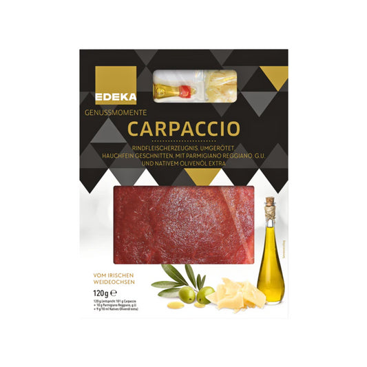 EDEKA Genussmomente Rinder Carpaccio mit Parmesan und Öl 120g