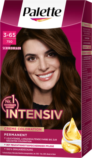 Palette Intensiv Creme Coloration Schokobraun 3-65/750