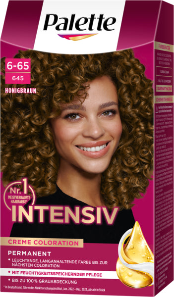 Palette Intensiv Creme Coloration Honigbraun 6-65/645