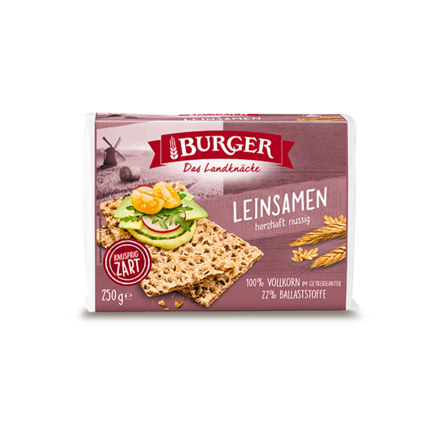 Burger Leinsamen Knäckebrot 250g