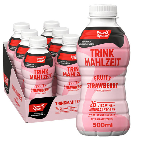 Power System Trinkmahlzeit Fruity Strawberry 0,5l