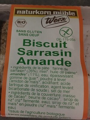 Bio Werz Buchweizen Mandel Zungen 150g