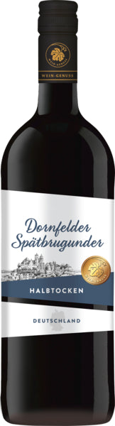 Wein-Genuss Dornfelder Spätburgunder Rheinhessen halbtrocken QbA 1l