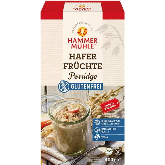 Bio Hammermühle Hafer Früchte Porridge 400g