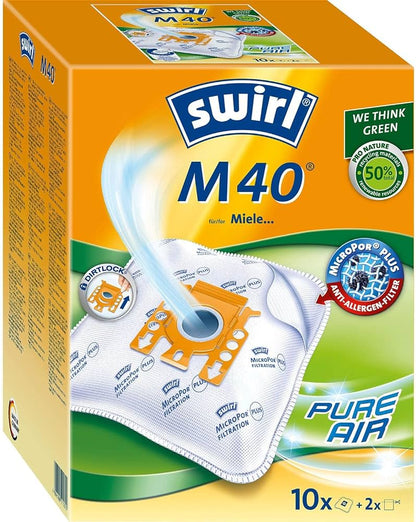 Swirl MicroPor Plus M40/M50 Staubsaugerbeutel 4ST