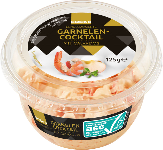 ASC EDEKA Genussmomente Garnelensalat mit Calvados 125g
