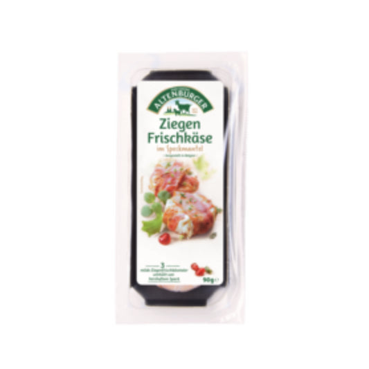Ziegenfrischkäse mit Speck 45% Vollfettstufe 90g