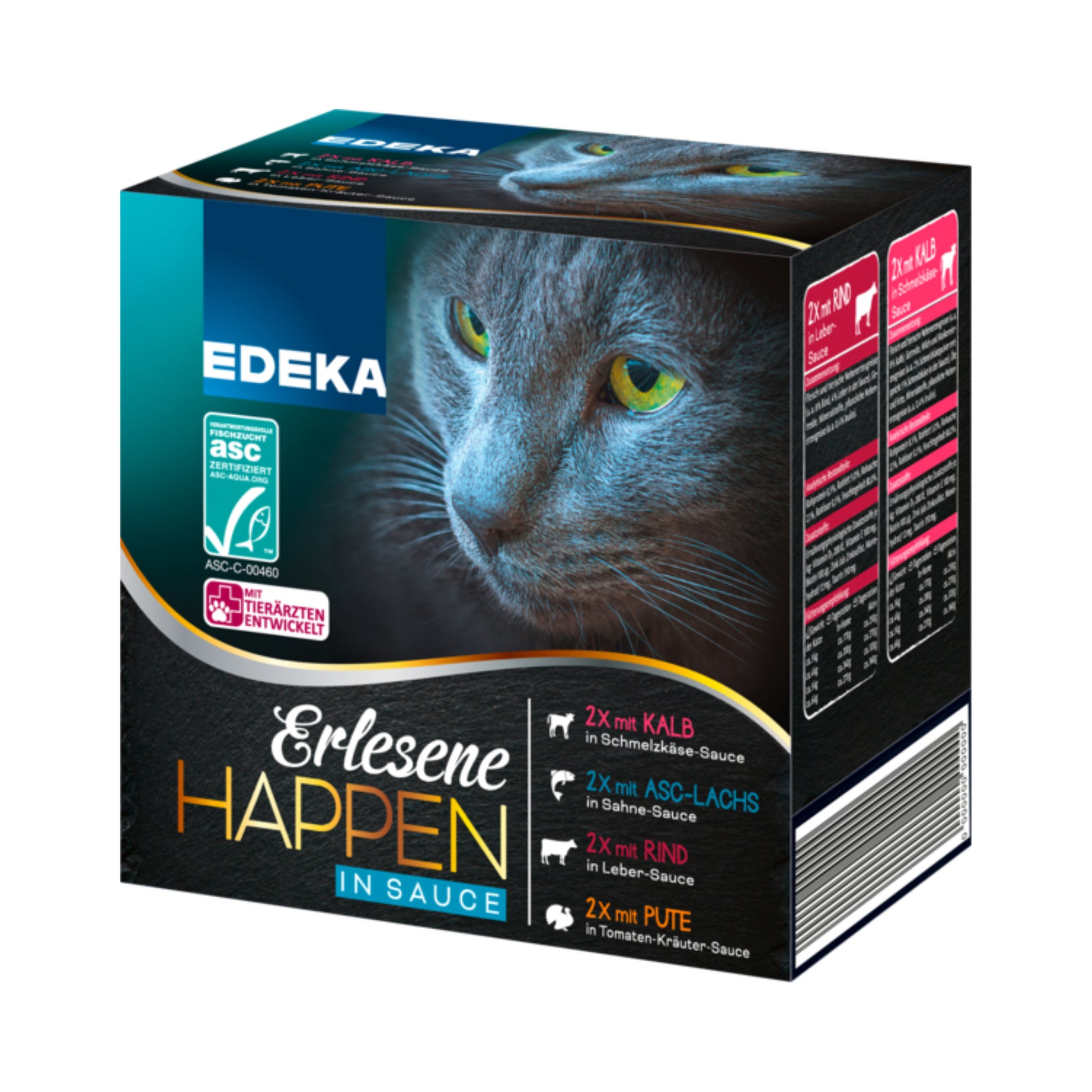 ASC EDEKA Erlesene Happen in Sauce 8x85g foodpipe [Lebensmittel-Lieferservice Rostock]