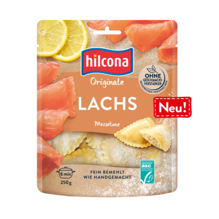 ASC Hilcona Mezzelune Lachs 250g foodpipe [Lebensmittel-Lieferservice Rostock]