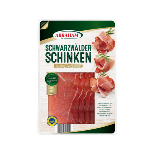 Abraham Schwarzwälder Schinken geräuchert 80g foodpipe [Lebensmittel-Lieferservice Rostock]