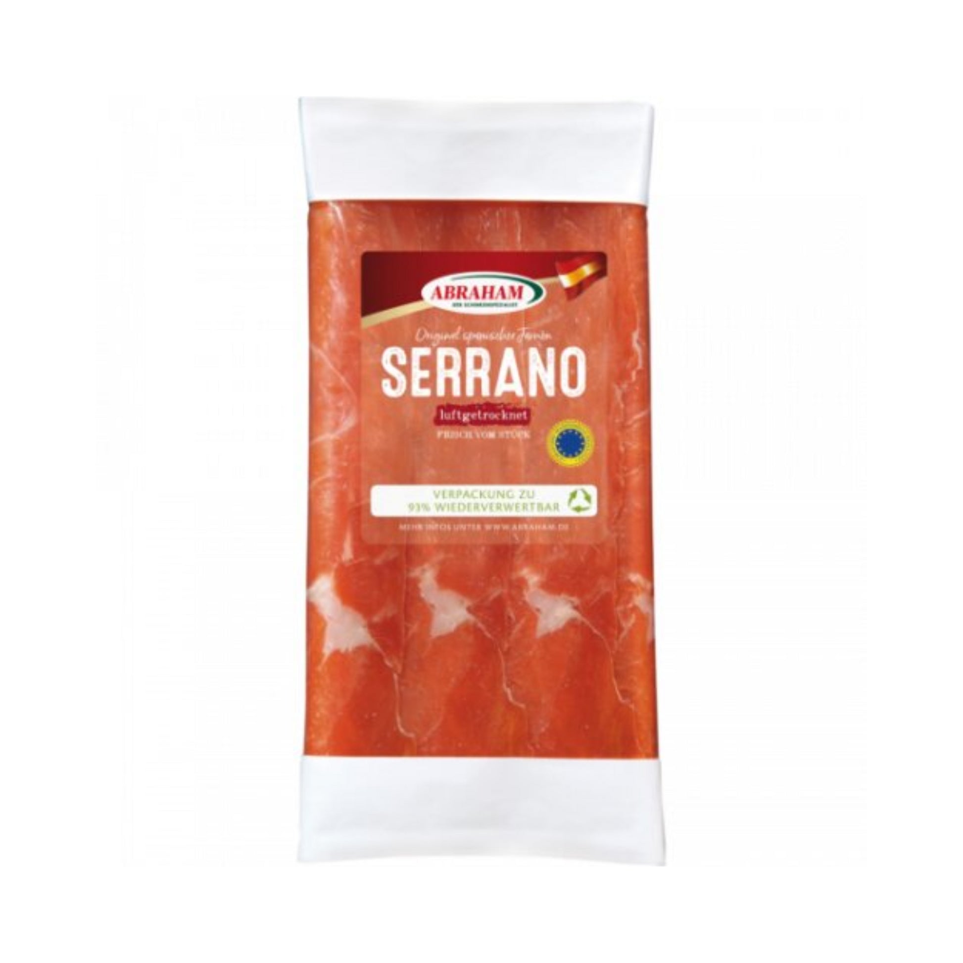 Abraham Serranoschinken luftgetrocknet Jamon Serrano 80g foodpipe [Lebensmittel-Lieferservice Rostock]