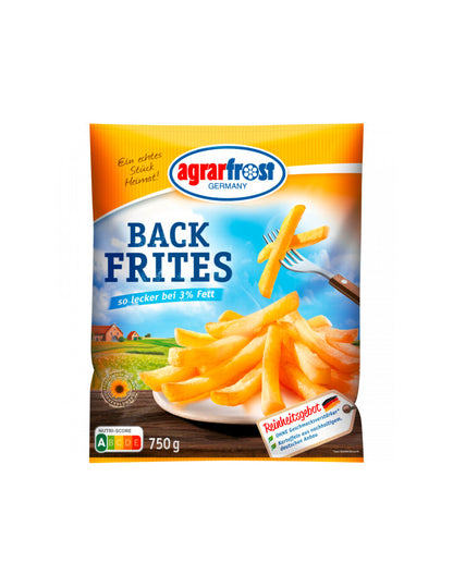 Agrarfrost Backfrites Normalschnitt 750g foodpipe [Lebensmittel-Lieferservice Rostock]