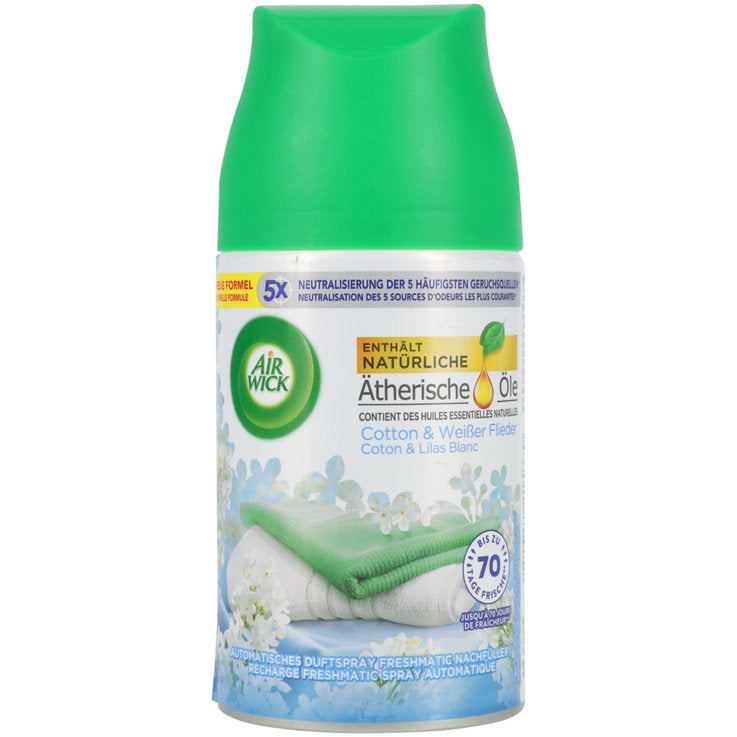 Airwick Freshmatic Max Cotton&Weißer Flieder NF 250ml foodpipe [Lebensmittel-Lieferservice Rostock]