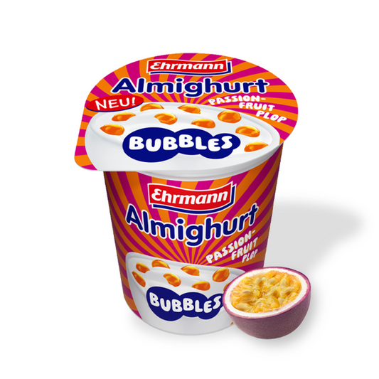 Almighurt Bubbles Passionfruit Plop 150g foodpipe [Lebensmittel-Lieferservice Rostock]