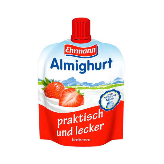 Almighurt praktisch&lecker Erdbeer 100g foodpipe [Lebensmittel-Lieferservice Rostock]