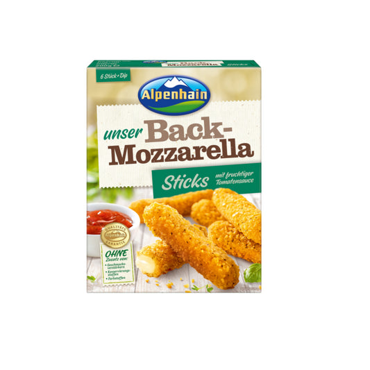 Alpenhain Back-Mozzarella Sticks 44% 200g foodpipe Rostock [Lebensmittel-Lieferservice Rostock]