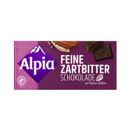 Alpia Feine Zartbitter 100g foodpipe [Lebensmittel-Lieferservice Rostock]