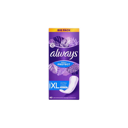 Always Daily Protect Extra Long Slipeinlagen mit leichtem Duft Big Pack 40ST foodpipe [Lebensmittel-Lieferservice Rostock]