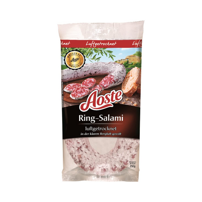 Aoste Ringsalami luftgetrocknet 250g foodpipe [Lebensmittel-Lieferservice Rostock]