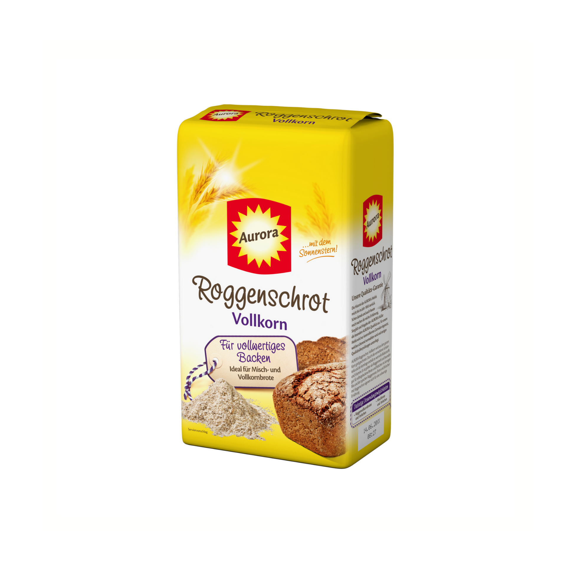 Aurora Roggenschrot Vollkorn 1kg foodpipe [Lebensmittel-Lieferservice Rostock]