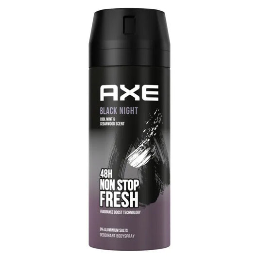 Axe Deo Bodyspray Black Night ohne Aluminiumsalze 150ml foodpipe [Lebensmittel-Lieferservice Rostock]