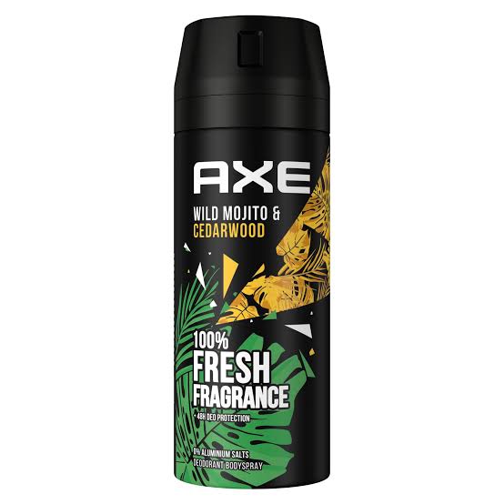 Axe Deo Bodyspray Wild Green Mojito&Cedarwood ohne Aluminiumsalze 150ml foodpipe [Lebensmittel-Lieferservice Rostock]