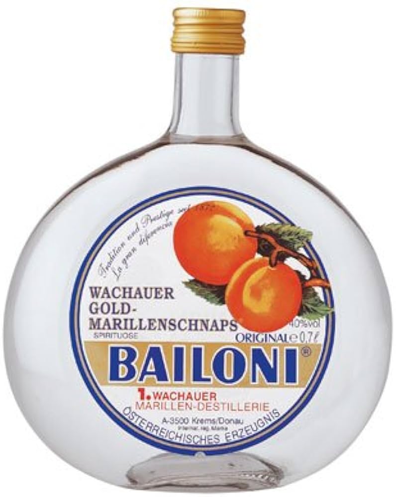 BAILONI Wachauer Gold-Marillenschnaps 40% 0,7l foodpipe Rostock [Lebensmittel-Lieferservice Rostock]