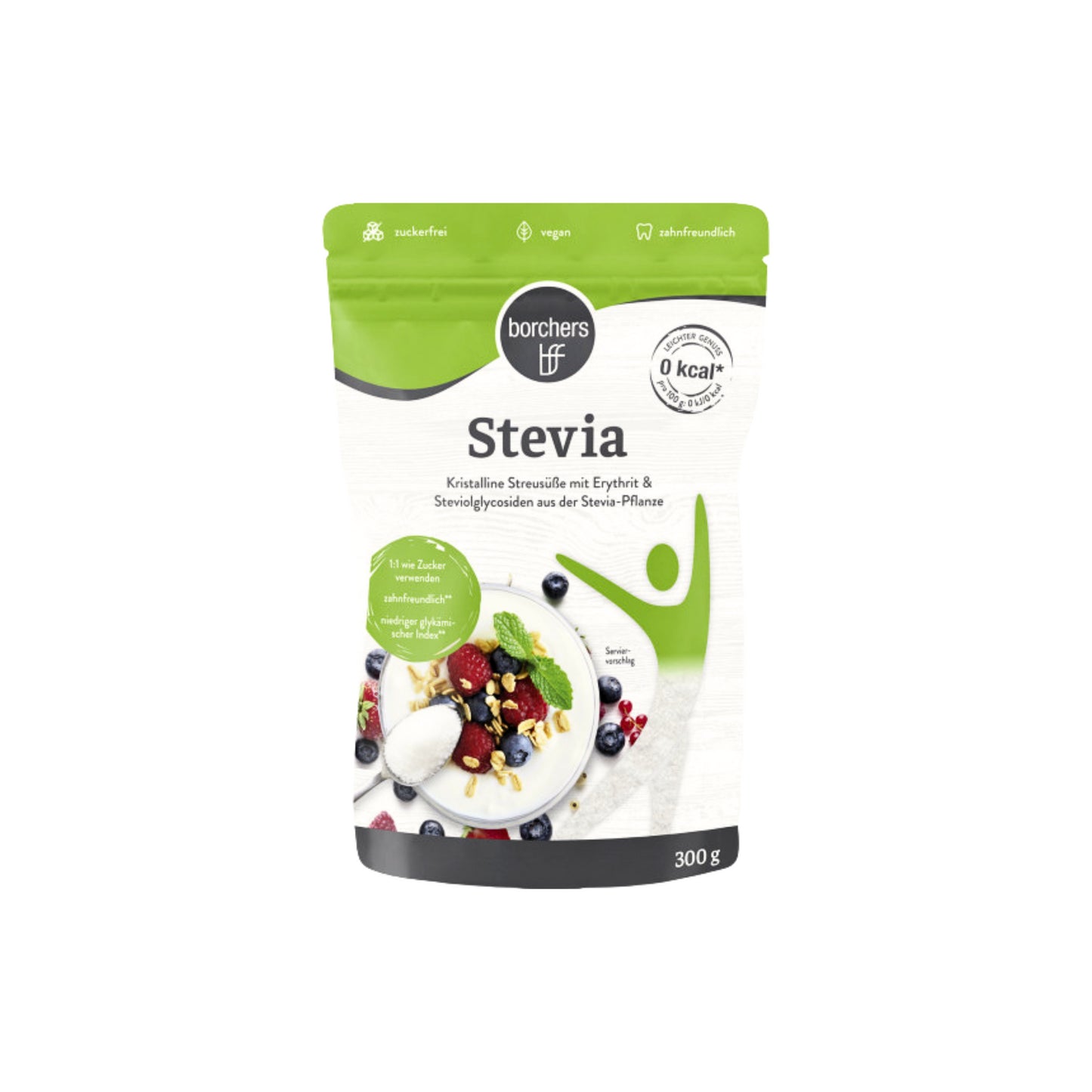 BFF Stevia Kristalline Streusüße 300g foodpipe [Lebensmittel-Lieferservice Rostock]