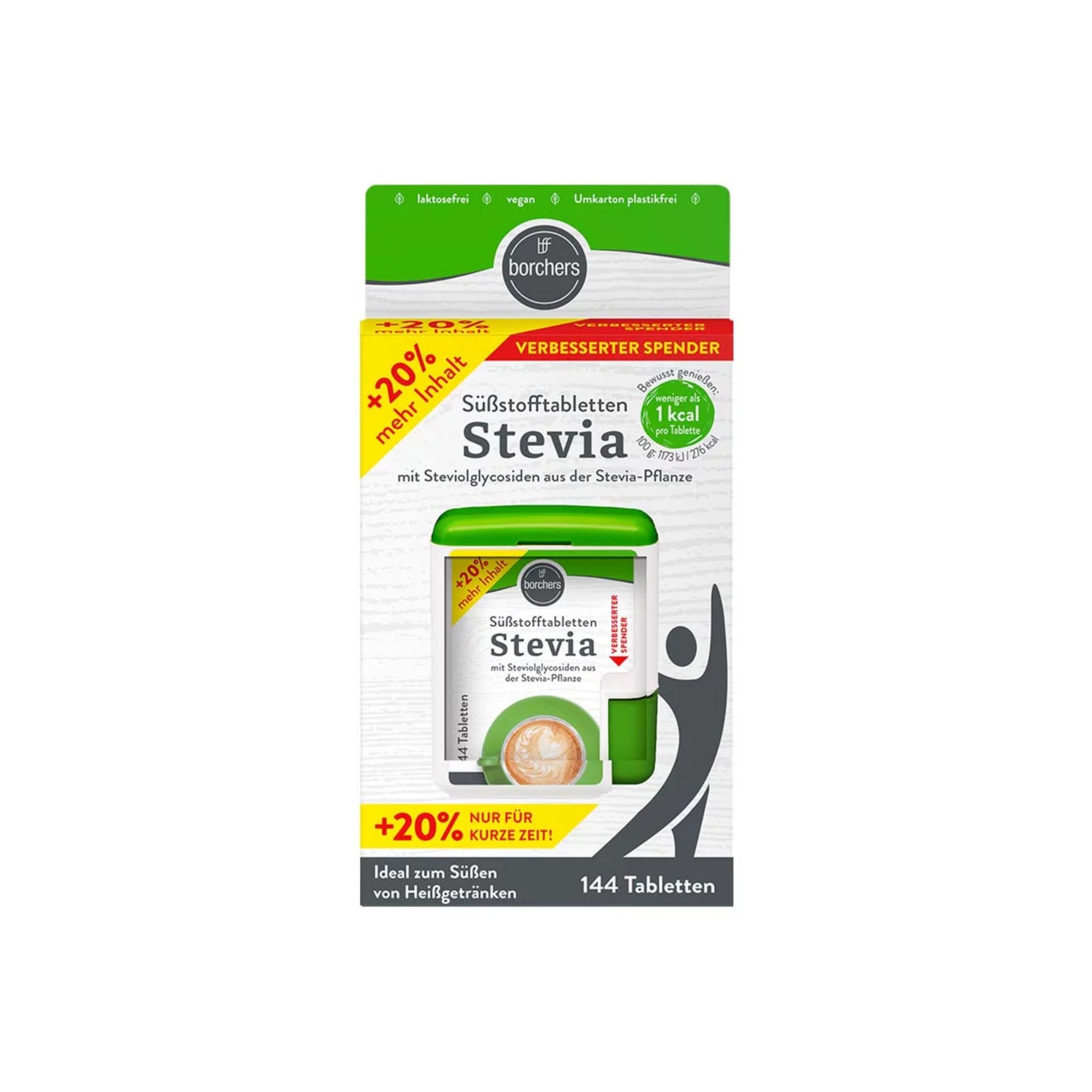 BFF Stevia Tabletten 120ST foodpipe [Lebensmittel-Lieferservice Rostock]