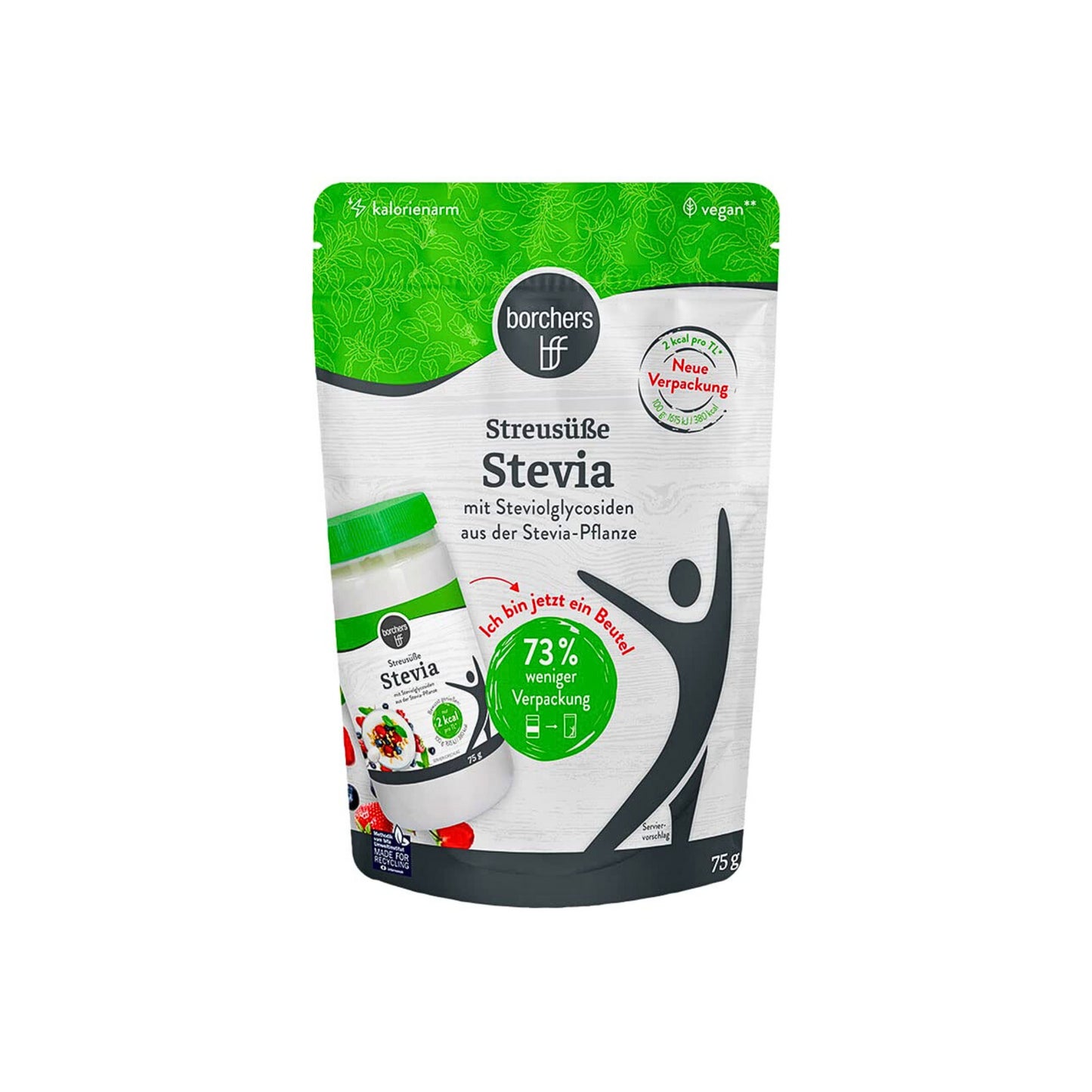 BFF Streusüße Stevia 75g foodpipe [Lebensmittel-Lieferservice Rostock]