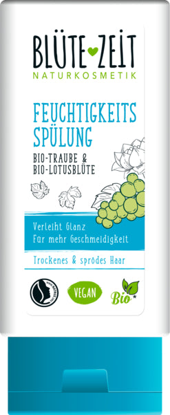 BLÜTEZEIT Spülung Feuchtigkeit Bio-Traube und Bio-Lotusblüte 200ml foodpipe [Lebensmittel-Lieferservice Rostock]