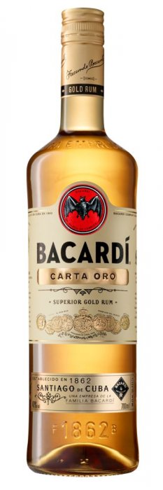 Bacardi Rum Carta Oro 37,5% 0,7l foodpipe [Lebensmittel-Lieferservice Rostock]