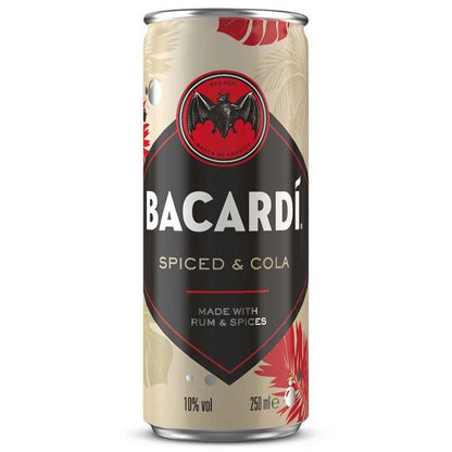 Bacardi Spiced&Cola 10% 0,25l DPG foodpipe [Lebensmittel-Lieferservice Rostock]