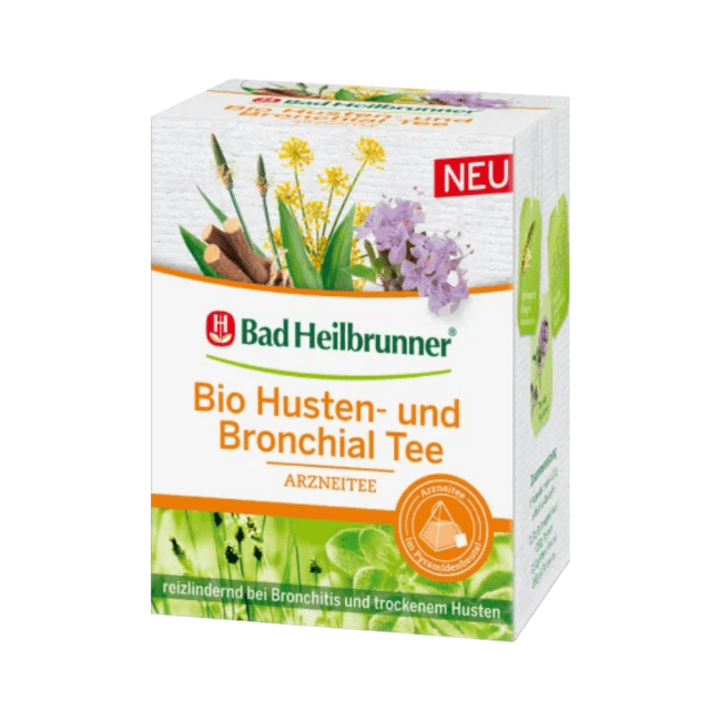 Bad Heilbrunner Bio Husten-&Bronchial Tee 12ST 24g foodpipe [Lebensmittel-Lieferservice Rostock]