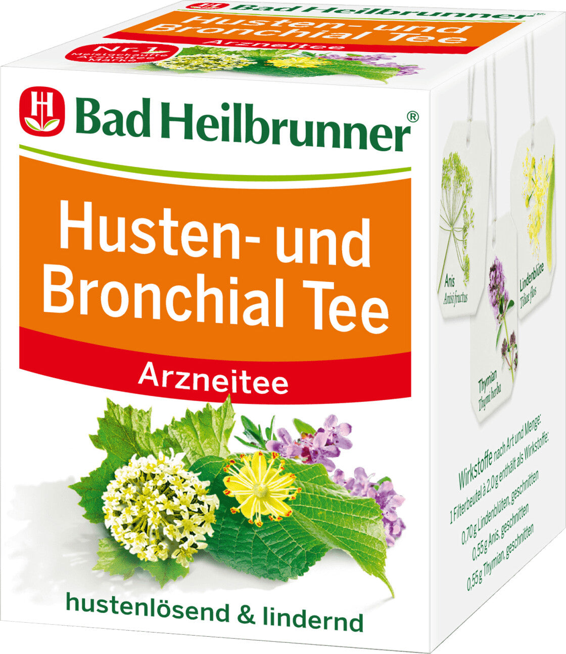 Bad Heilbrunner Husten- und Bronchialtee 8x2g foodpipe [Lebensmittel-Lieferservice Rostock]