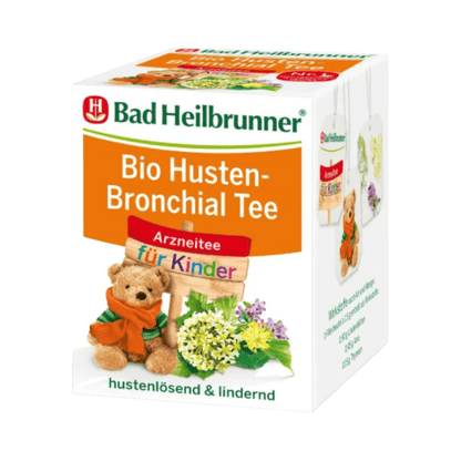 Bad Heilbrunner Kinder Bio Husten-Bronchial Tee 8ST 12g foodpipe [Lebensmittel-Lieferservice Rostock]