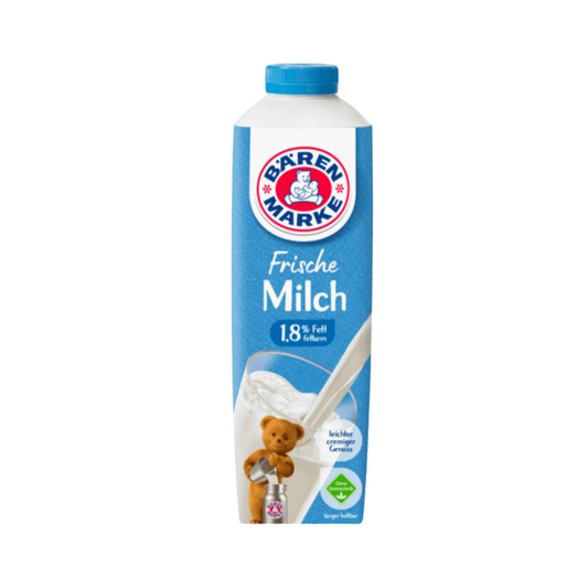 Bärenmarke Frische Milch 1,8% 1l foodpipe [Lebensmittel-Lieferservice Rostock]