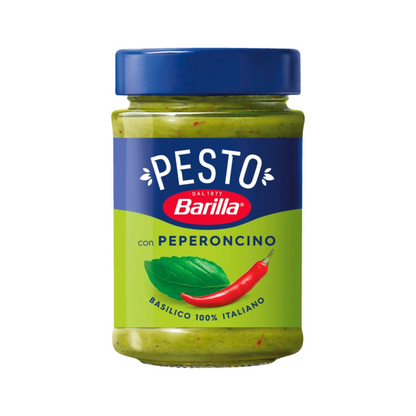 Barilla Pesto Basilico Peperoncino 195g foodpipe [Lebensmittel-Lieferservice Rostock]