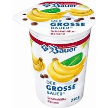 Bauer Fruchtjoghurt Schokosplit Banane-Schokobälle 3,5% 225g foodpipe [Lebensmittel-Lieferservice Rostock]