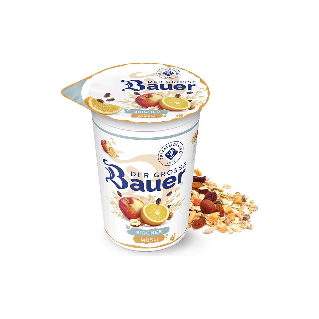 Bauer Joghurt Bircher Müsli 225g foodpipe [Lebensmittel-Lieferservice Rostock]