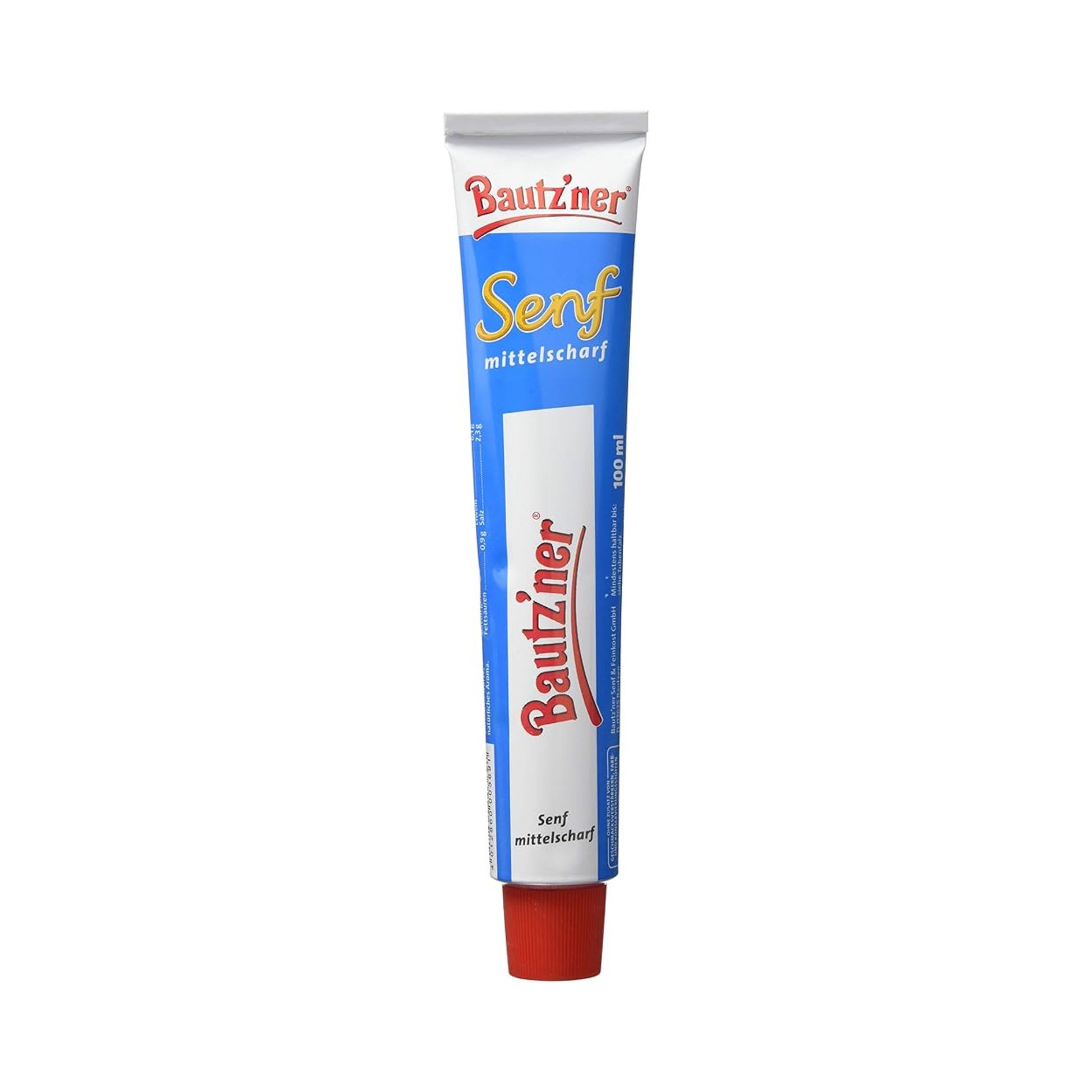 Bautzner Mittelscharfer Senf 100ml foodpipe [Lebensmittel-Lieferservice Rostock]