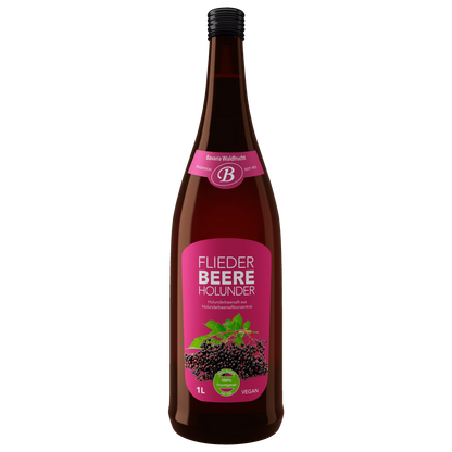 Bayernwald Fliederbeersaft 1l EW foodpipe [Lebensmittel-Lieferservice Rostock]